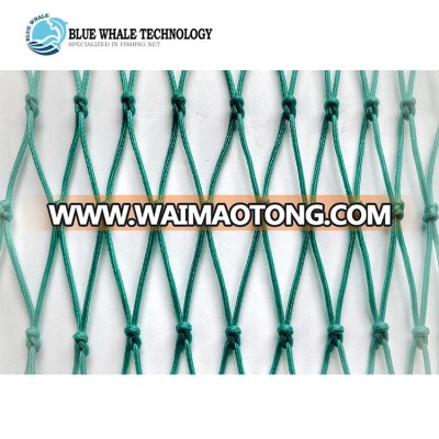 HDPE braided knotted trawl fishing net